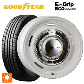 4/20限定 エントリーで最大100％ポイントバック165/65R14 79S グッドイヤー エフィシェントグリップ エコ EG01 クリムソン ディーン クロスカントリー マーガレットホワイト 14-4.5J 国産車用 サマータイヤホイール4本セット