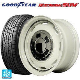 【最大3万円OFFクーポン 4/27 9:59迄】215/70R16 100Q グッドイヤー アイスナビ SUV マルカサービス ガルシア シスコ オールドイングリュッシュホワイト＋リムヴァーレイ 16-6J 国産車用 スタッドレスタイヤホイール4本セット