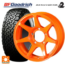 【6/4 20時〜 最大3万円OFFクーポン】215/65R16 103/100S BFグッドリッチ オールテレーン TA KO2 ブラックレター 正規品 ドゥオール CST ゼロワンハイパー +J 鋳出しロゴ 蛍光オレンジ 16-6J 国産車用 サマータイヤホイール4本セット