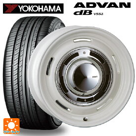 【最大3万円OFFクーポン 6/11 1:59迄】205/65R16 95H ヨコハマ アドバンデシベル V552 クリムソン ディーン クロスカントリー マーガレットホワイト 16-6.5J 国産車用 サマータイヤホイール4本セット