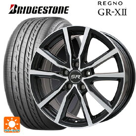 【最大3万円OFFクーポン 6/11 1:59迄】185/60R16 86H ブリヂストン レグノ GR-X2 正規品 エルベ Vスポーク パールブラックポリッシュ 16-6J 国産車用 サマータイヤホイール4本セット