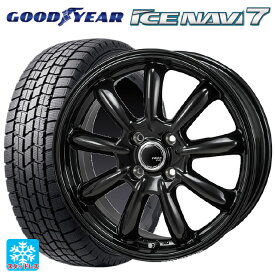 185/60R15 84Q グッドイヤー アイスナビ7 ジャパン三陽 ザック JP209 グロスブラック 15-5.5J 国産車用 スタッドレスタイヤホイール4本セット