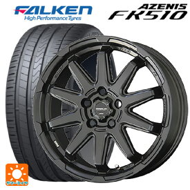 【6/4 20時〜 最大3万円OFFクーポン】トヨタ プリウス(50系)用 2023年製 215/45R17 91Y XL ファルケン アゼニス FK510(日本製) # サーキュラー C10S マットブラック 新品サマータイヤホイール 4本セット