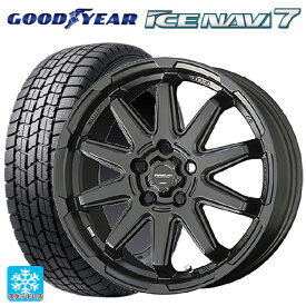 即日発送 トヨタ プリウス(60系)用 195/60R17 90Q グッドイヤー アイスナビ7 サーキュラー C10S マットブラック 新品スタッドレスタイヤホイール 4本セット