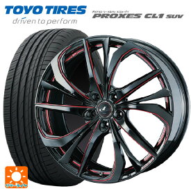 【6/4 20時〜 最大3万円OFFクーポン】スバル レガシィアウトバック(BS系)用 225/55R18 98V トーヨー プロクセス CL1 SUV レオニス TE BK/SC(RED) 新品サマータイヤホイール 4本セット