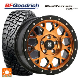 【6/4 20時〜 最大3万円OFFクーポン】225/75R16 115/112Q BFグッドリッチ マッドテレーン TA KM3 ブラックレター 正規品 エムエルジェイ エクストリームJ XJ04 Active Orange 16-7J 国産車用 サマータイヤホイール4本セット