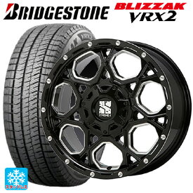 【最大3万円OFFクーポン 6/11 1:59迄】205/60R16 92Q ブリヂストン ブリザック VRX2 正規品 エムエルジェイ エクストリームJ XJ06 Gloss Black Milled 16-7J 国産車用 スタッドレスタイヤホイール4本セット