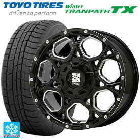 【最大3万円OFFクーポン 6/11 1:59迄】205/60R16 96Q トーヨー ウインタートランパス TX エムエルジェイ エクストリームJ XJ06 Gloss Black Milled 16-7J 国産車用 スタッドレスタイヤホイール4本セット