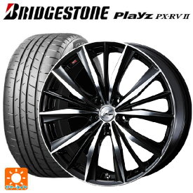 トヨタ プリウス(60系)用 195/60R17 90H ブリヂストン プレイズ PX-RV2 正規品 # レオニス VX BKMC 新品サマータイヤホイール 4本セット