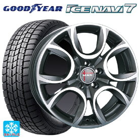 【最大3万円OFFクーポン 4/27 9:59迄】フィアット 500X(334系)用 215/60R16 95Q グッドイヤー アイスナビ7 マック トリノ ガンメタリックミラー 新品スタッドレスタイヤホイール 4本セット