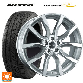 【5/25限定抽選で100％ポイントバック】ボルボ XC40(XB系)用 235/55R18 104V XL ニットー NT421Q マック ハイランズ # シルバー 新品サマータイヤホイール 4本セット