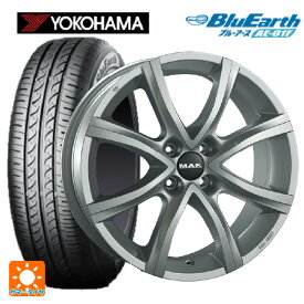 プジョー 208(ABA-A9系)用 185/65R15 88S ヨコハマ ブルーアース AE01F マック アンチバス シルバー 新品サマータイヤホイール 4本セット