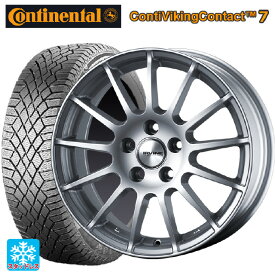 【最大3万円OFFクーポン 6/11 1:59迄】ルノー カングー(KW系)用 195/65R15 95T XL コンチネンタル コンチバイキングコンタクト7 正規品 アーヴィン F01 ハイパーシルバー 新品スタッドレスタイヤホイール 4本セット