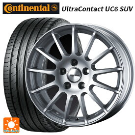 フォルクスワーゲン ID4()用 235/60R18 103V コンチネンタル ウルトラコンタクト UC6 SUV 正規品 アーヴィン F01 ハイパーシルバー 新品サマータイヤホイール 4本セット