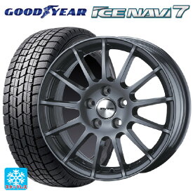 【最大3万円OFFクーポン 4/27 9:59迄】フィアット 500X(334系)用 215/60R16 95Q グッドイヤー アイスナビ7 アーヴィン F01 ガンメタリック 新品スタッドレスタイヤホイール 4本セット