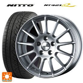 メルセデスベンツ GLCクーペ AMG GLC43(X253)用 255/50R19 107W XL ニットー NT421Q アーヴィン F01 ハイパーシルバー 新品サマータイヤホイール 4本セット