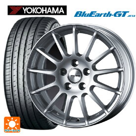 プジョー 308(T9H/T9B/T9W系)用 225/40R18 92W XL ヨコハマ ブルーアースGT AE51 アーヴィン F01 ハイパーシルバー 新品サマータイヤホイール 4本セット