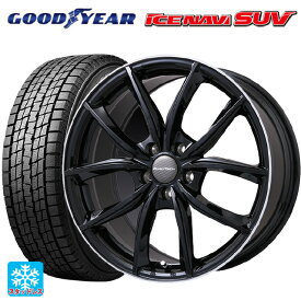 【4/14 20時〜 最大3万円OFFクーポン】プジョー 3008(P845系)用 225/60R17 99Q グッドイヤー アイスナビ SUV VPライン グロスブラック/リムポリッシュ 新品スタッドレスタイヤホイール 4本セット