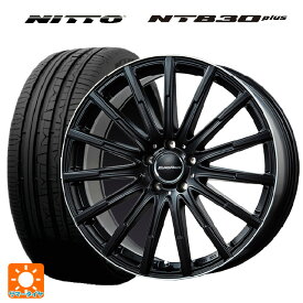 【最大3万円OFFクーポン 6/11 1:59迄】メルセデスベンツ Cクラス(W205)用 225/50R17 98Y ニットー NT830 プラス エアフルト マットブラック/リムポリッシュ 新品サマータイヤホイール 4本セット