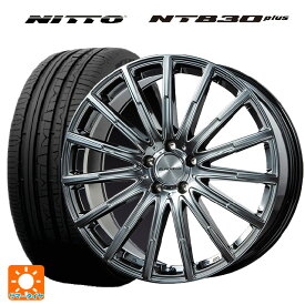 【最大3万円OFFクーポン 6/11 1:59迄】メルセデスベンツ Cクラス(W205)用 225/45R18 95Y ニットー NT830 プラス エアフルト クロームハイパーブラック 新品サマータイヤホイール 4本セット