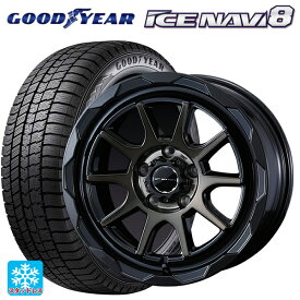 【最大3万円OFFクーポン 6/11 1:59迄】トヨタ アルファード(30系)用 215/65R16 98Q グッドイヤー アイスナビ8 マッドヴァンス06 ブラックポリッシュブロンズクリア 新品スタッドレスタイヤホイール 4本セット