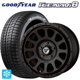 即日発送 【最大3万円OFFクーポン 6/11 1:59迄】トヨタ プリウス(60系)用 2021年製 195/60R17 90Q グッドイヤー アイスナビ8 熟成タイヤ デルタフォース オーバル マットブラック 新品スタッドレスタイヤホイール 4本セット