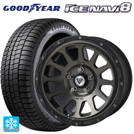 即日発送 【最大3万円OFFクーポン 6/11 1:59迄】トヨタ プリウス(60系)用 2021年製 195/60R17 90Q グッドイヤー アイスナビ8 熟成タイヤ デルタフォース オーバル マットスモークポリッシュ 新品スタッドレスタイヤホイール 4本セット