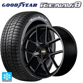 【最大3万円OFFクーポン 6/11 1:59迄】トヨタ ヴォクシー(90系)用 215/45R18 89Q グッドイヤー アイスナビ8 RMP 025F セミグロスブラック＋リムエッジDC＋ロゴマシニング 新品スタッドレスタイヤホイール 4本セット