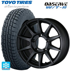 185/85R16 105N トーヨー オブザーブ W/T-R ドゥオール CST ゼロワンハイパー XJ FBK 16-5.5J 国産車用 スタッドレスタイヤホイール4本セット