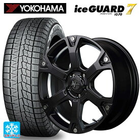 【6/4 20時〜 最大3万円OFFクーポン】225/60R18 100Q ヨコハマ アイスガード7(IG70) マルカサービス ナイトロパワー ウォーヘッドS セミグロスブラック/アンダーカットポリッシュ 18-7J 国産車用 スタッドレスタイヤホイール4本セット