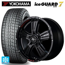 トヨタ ノア(90系)用 205/55R17 95Q XL ヨコハマ アイスガード7(IG70) ナイトロパワー クロスクロウ グラフィティエディション セミグロスブラック＋ピアスドリルド/グラフィティ 新品スタッドレスタイヤホイール 4本セット