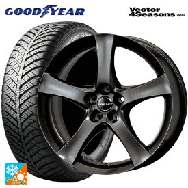 フォルクスワーゲン ゴルフ7(ヴァリアント含む)(AU系)用 225/40R18 92H XL グッドイヤー ベクターフォーシーズンズ ハイブリッド ボルベット タイプ F ミストラルアンスラサイトグロッシー 新品オールシーズンタイヤホイール 4本セット