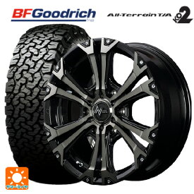 即日発送 トヨタ ランドクルーザープラド(150系)用 265/65R17 120/117S BFグッドリッチ オールテレーン TA KO2 ホワイトレター # 正規品 ナイトロパワー ジャベリン ブラックメタリックブラッククリア＋ピアス＆ミルド 新品サマータイヤホイール 4本セット