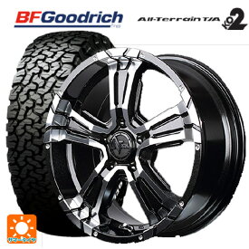 【最大3万円OFFクーポン 4/27 9:59迄】ジープ チェロキー(KL24)用 245/65R17 111/108S BFグッドリッチ オールテレーン TA KO2 ホワイトレター 正規品 ナイトロパワー クロスクロウ ブラックメタリック＋ミラーカット 新品サマータイヤホイール 4本セット