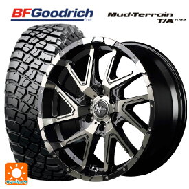 トヨタ ハイラックス(120系)用 285/55R20 122/119Q BFグッドリッチ マッドテレーン TA KM3 ブラックレター 正規品 ナイトロパワーデリンジャー ブラックメタリックポリッシュ/ブラッククリア/フランジピアスドリルド 新品サマータイヤホイール 4本セット