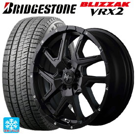 即日発送 225/45R18 91Q ブリヂストン ブリザック VRX2 # 正規品 マルカサービス ナイトロパワーデリンジャー セミグロスブラック/フランジピアスドリルド 18-7J 国産車用 スタッドレスタイヤホイール4本セット