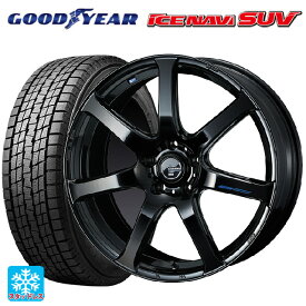 【最大3万円OFFクーポン 6/11 1:59迄】トヨタ ヤリスクロス(10系)用 215/50R18 92Q グッドイヤー アイスナビ SUV レオニス ナヴィア07 PBK 新品スタッドレスタイヤホイール 4本セット