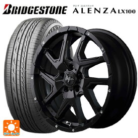 即日発送 【最大3万円OFFクーポン 6/11 1:59迄】235/60R18 103H ブリヂストン アレンザLX100 正規品 # マルカサービス ナイトロパワーデリンジャー セミグロスブラック/フランジピアスドリルド 18-7J 国産車用 サマータイヤホイール4本セット