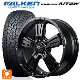 ミツビシ デリカD5(要リフトアップ)(3DA系)用 2021年製 225/75R16 115Q ファルケン ワイルドピーク AT3W 熟成タイヤ # ナイトロパワー クロスクロウ セミグロスブラック＋ピアスドリルド 新品サマータイヤホイール 4本セット