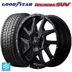 トヨタ ハリアー(80系)用 225/60R18 100Q グッドイヤー アイスナビ SUV ナイトロパワーデリンジャー セミグロスブラック/フランジピアスドリルド 新品スタッドレスタイヤホイール 4本セット