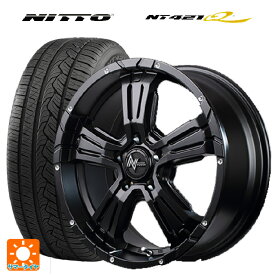 【最大3万円OFFクーポン 4/27 9:59迄】ジープ レネゲード(BU/BV系)用 215/60R17 96V ニットー NT421Q ナイトロパワー クロスクロウ セミグロスブラック＋ピアスドリルド 新品サマータイヤホイール 4本セット