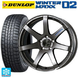 【6/4 20時〜 最大3万円OFFクーポン】215/45R17 87Q ダンロップ ウィンターマックス 02(WM02) # エンケイ パフォーマンスライン PF07 DS 17-7J 国産車用 スタッドレスタイヤホイール4本セット