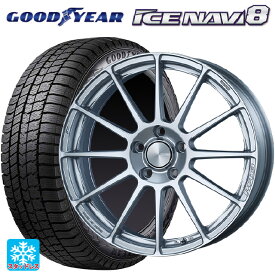 【最大3万円OFFクーポン 6/11 1:59迄】195/50R16 84Q グッドイヤー アイスナビ8 エンケイ パフォーマンスライン PF03 スパークルシルバー 16-6.5J 国産車用 スタッドレスタイヤホイール4本セット