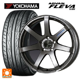 【最大3万円OFFクーポン 3/30 23:59迄】225/45R17 94W XL ヨコハマ アドバン フレバ V701 エンケイ パフォーマンスライン PF07 DS 17-7J 国産車用 サマータイヤホイール4本セット