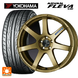 【最大3万円OFFクーポン 3/30 23:59迄】225/45R18 95W XL ヨコハマ アドバン フレバ V701 エンケイ パフォーマンスライン PF07 GO 18-7.5J 国産車用 サマータイヤホイール4本セット