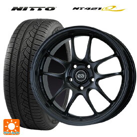 【最大3万円OFFクーポン 6/11 1:59迄】ホンダ ZR-V(RZ4)用 215/60R17 96V ニットー NT421Q パフォーマンスライン PF01 マットブラック 新品サマータイヤホイール 4本セット