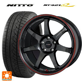 トヨタ ヤリスクロス(10系)用 215/50R18 92V ニットー NT421Q クロススピード ハイパーエディション CR7 GGM&R 新品サマータイヤホイール 4本セット