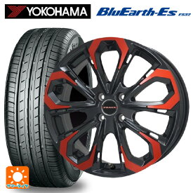 【最大3万円OFFクーポン 6/11 1:59迄】トヨタ ライズ(A200/A210)用 195/65R16 92V ヨコハマ ブルーアースEs ES32 レイシーン プラバ 5X レッドクリア 新品サマータイヤホイール 4本セット