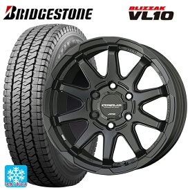 即日発送 195/80R15 107/105N ブリヂストン ブリザック VL10 # 正規品 共豊 サーキュラー C10X マットブラック 15-6J 国産車用 スタッドレスタイヤホイール4本セット