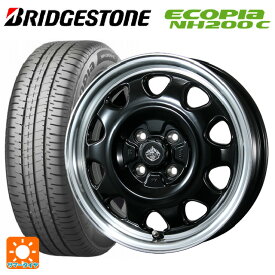 即日発送 【最大3万円OFFクーポン 6/11 1:59迄】165/55R15 75V ブリヂストン エコピア NH200C(限定) 正規品 # トピー ランドフット SWZ グロスブラックリムポリッシュ 15-4.5J 国産車用 サマータイヤホイール4本セット